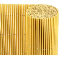 Randaco 90x800cm Pvc Sichtschutzmatte Bambus Sichtschutz Garten Sichtschutzzaun Balkon Zaun Windschutz Balkonverkleidung Bambus