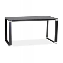 Industrie Schreibtisch aus Holz und Metall | Bürotisch mit Melaminplatte | Designer Arbeitstisch mit robuster Metallstruktur | Modern | Kadima Design