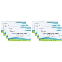 8 Stück CorDx 4-in-1 (Influenza A/B + COVID-19 + RSV) Antigen Selbsttest / Schnelltest