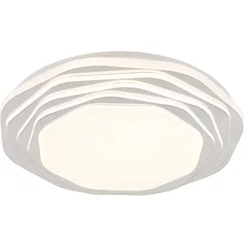 GLOBO Deckenlampe Küchenleuchte Wohnzimmerleuchte LED dimmbar 3-Stufen Cct opal chrom