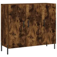 VidaXL Sideboard Räuchereiche 90x34x80 cm Holzwerkstoff