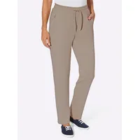 Sieh an! Jerseyhose Jersey-Hose komfortabel Braun 40