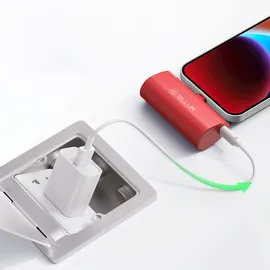 Tellur PD202 Powerbank, 5000 mAh, QC3.0 18 W + PD20 W, USB-C, rot - Rot