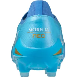 Mizuno Morelia Neo IV Beta Elite FG Herren Blau/Weiß/Gold 43