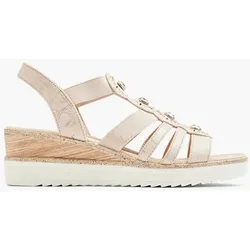 Komfort Keilsandalette - Damen - rosa - 41