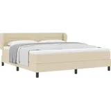 vidaXL Boxspringbett 180 x 200 cm Creme