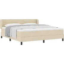 vidaXL Boxspringbett 180 x 200 cm Creme