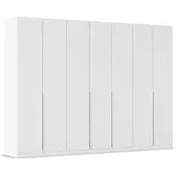 otto home Drehtürenschrank OTTO HOME "Kleiderschrank Schrank Garderobe AGORDO TOPSELLER Schlafzimmer", weiß (alpinweiß), B:315cm H:229cm T:54cm, Holzwerkstoff, Schränke, Drehtürenschrank, durchdachte Innenausstattung, in 7 Breiten und 2 Höhen MADE IN GERMANY,