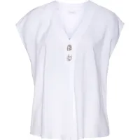 LASCANA Schlupfbluse Damen weiß Gr.36