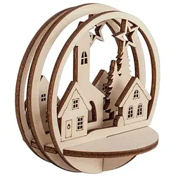 Holz-Steckteile "Kirche", 2 Stück