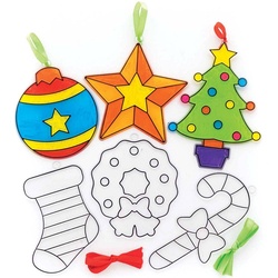 Weihnachtliche Sonnenfänger (pro Set 10) Bastelaktivitäten zu Weihnachten