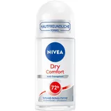 NIVEA Dry Comfort Deo Roll-On (50 ml), zuverlässiges Anti-Transpirant mit Mineralien für ein trockenes Hautgefühl, mit 72h Schutz und Schweiß-Schutz-Formel