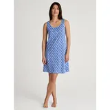 CALIDA Shell Nights Nightdress Blau/Weiß Baumwolle Small Damen