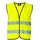 Korntex Warnweste Standard - schwarzer Saum, gelb XXL