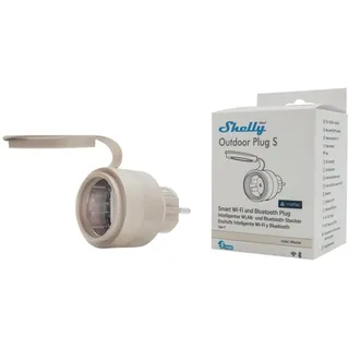 Shelly Smart-Home-Steckdose 1,80 m Beige 4 St.