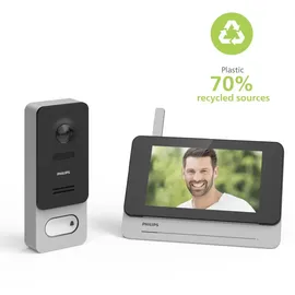 Philips WelcomeEye Wireless Video-Türsprechanlage 7 Zoll