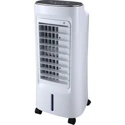 Standventilator SONNENKÖNIG "Air Fresh 7, Leistung 90/100W, Kühlen-Funktion, Befeuchtungs-Funktion", weiß, B:34cm H:77cm T:32cm, Ventilatoren, 9h Timer, Fernbedienung, Überhitzungsschutz, 4 Ventilationsstufen