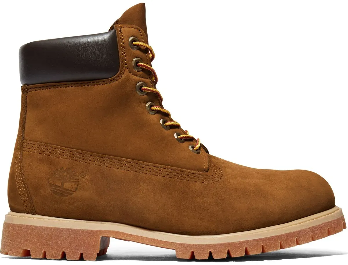 Timberland Mens 6 Inch Lace UP Waterproof Boot dk wht nubuck 8 Wide Fit