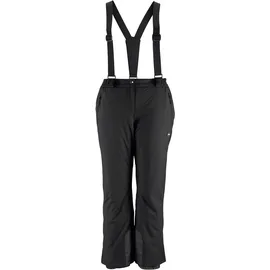 POLARINO Skihose POLARINO, Damen, Gr. 48, N-Gr, schwarz (schwarz (skihose aus nachhaltigem material)), Web, Obermaterial: 100% Polyester. Futter: 100% Polyester. Wattierung: 100% Polyester, sportlich, Hosen, mit abnehmbaren Hosenträgern