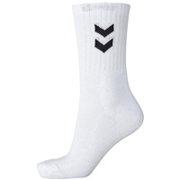 hummel Mädchen 3-pak basic sokker Socken, Weiß, 8 ( 32 - 35 ) EU