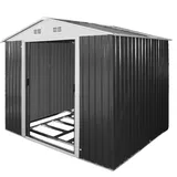 Geräteschuppen Gerätehaus Schuppen Gartenhaus Leeds Metall 4,8 qm Anthrazit