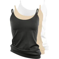 Yenita® Spaghetti Top - Unterhemd 3er Set
