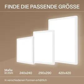 B.K.Licht LED Panel 1 42x42 cm eckig 22W 4000K weiß