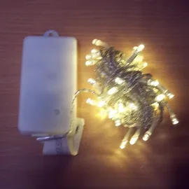 Nipach LED-Lichterkette Batterie 5 m warmweiß