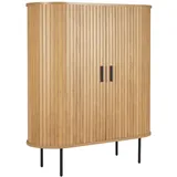 Möbilia Kommode 100 x 118 x 40 cm Natur / Schwarz
