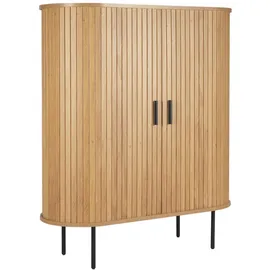 Möbilia Kommode 100 x 118 x 40 cm Natur / Schwarz