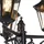 QAZQA Außenlaterne 220 cm Aluminium 3-flammig E27 IP44 schwarz