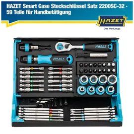 HAZET Steckschlüsselsatz 1/4" 2200SC-32 59-tlg.