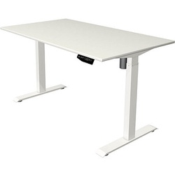 Kerkmann Move 1 elektrisch höhenverstellbarer Schreibtisch weiß rechteckig, T-Fuß-Gestell weiß 140,0 x 80,0 cm