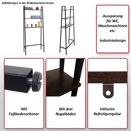 MCW Standregal Dunkelbraun