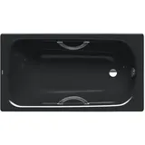 Kaldewei SANIFORM PLUS STAR Badewanne 133134013701 150x70cm, Vollantislip Perl-Effekt, schwarz