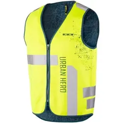 Weste Wowow Urban Hero GELB|fluoreszierendes Neongelb|silber 3XL