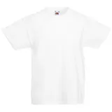 Fruit of the Loom Kinder Original Kurzarm T-Shirt (12-13 Jahre) (Weiß) - 12-13 Jahre