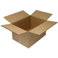 TransPak Wellpapp-Faltkarton 3-wellig, 770x570x440mm,Qual.2.91ACA, braun, Fefco 0201, Modulkarton, 5 Stück