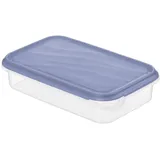 Rotho Kühlschrankdose Rondo 1 l flach horizon blau, Frischhaltedose