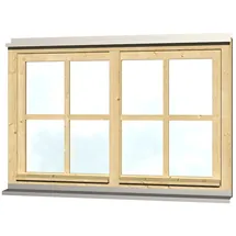 SKANHOLZ Doppelfenster 132,4 x 82,1 cm beige