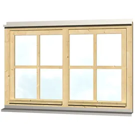 SKANHOLZ Doppelfenster 132,4 x 82,1 cm beige