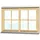 SKANHOLZ Doppelfenster 132,4 x 82,1 cm beige