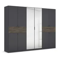 Rauch Möbel Ticao, Drehtürenschrank Kleiderschrank, Kleiderschränke, Garderobe 10-türig, Spiegel,