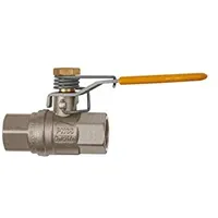 Riegler Sicherheitskugelhahn, Federrückstellung, MS vern., Rp 3/4, DN 20