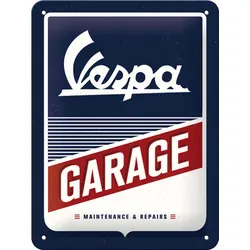 Blechschild Vespa - Garage