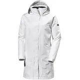 HELLY HANSEN Aden Langer Regenmantel, Weiß, XS