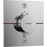 Hansgrohe ShowerSelect Comfort E Duschthermostat Unterputz für 2 Verbraucher Chrom 15572000