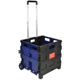 Buri Klappbare Rollbox schwarz 38 x 36 x 33 cm