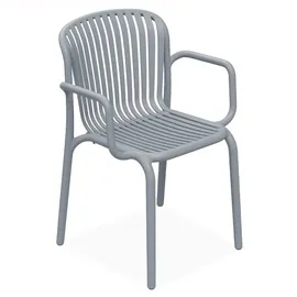 konsimo® Gartenstuhl 57,5 x 53 x 82,5 cm grau 2 St.