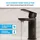 Bächlein Badarmatur Mizarela in klassischem Design, Einhebelmischer mit langlebiger Keramikkartusche und Montage-Set, Bad Wasserhahn Matt Schwarz - flacher Auslauf